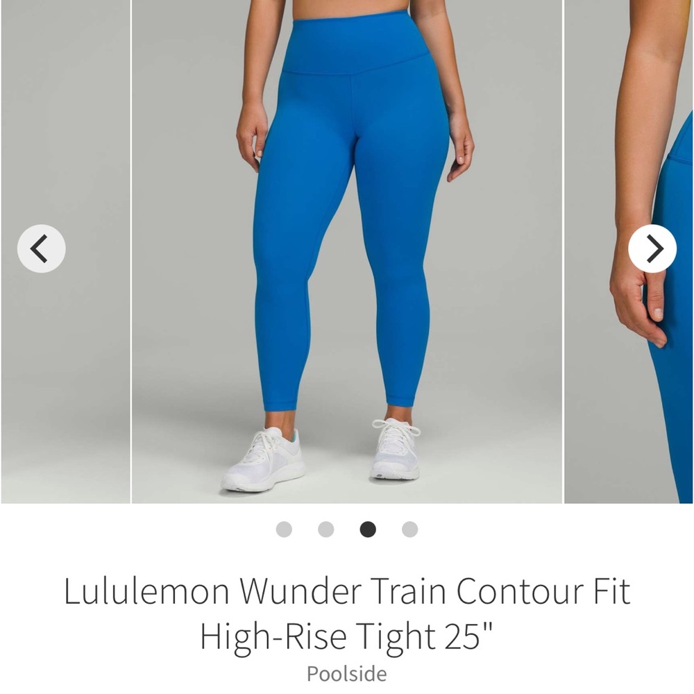 lululemon athletica Wunder Train Contour Fit High-Rise Tight 25" - Poolside Blue